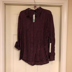 LIVERPOOL Plaid Top